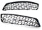 Kühlergrill Vorne Für A3 8P 2009 2010 2011 2012 2013 Chrom Schwarz Auto Front Nebel Licht Grill Abdeckung Trim Grill Frontgrill Rahmen(Chrome black)