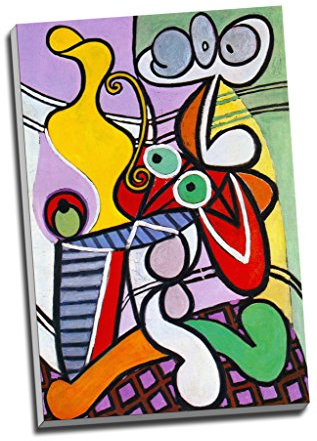 Superbe nature morte sur piédestal Pablo Picasso, impression sur toile, grand format A1 76 x 51 cm environ