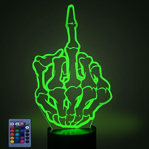 3D Kreative Finger LED Lampe Fernbedienung 7/16 Farben erstaunliche Täuschung Art Skulptur Lichter produziert einzigartige Lichteffekte und 3D-Visualisierung für Home Decor-kreative Geschenk