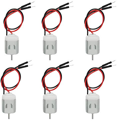 Gikfun 1.5V-6V Type 130 Miniature DC Motors for Arduino Hobby Projects DIY (Case Pack of 6) EK1450