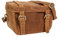 Gusti Lenkertasche Leder- Rene P. Fahrradtasche inkl. Platte Lenkertasche Umhängetasche Wasserfest braun Leder