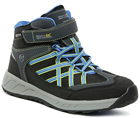 Regatta Samaris Mid Kids Waterproof Trekking Boots Briar/FrBlue 11