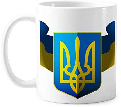 Ukraine National Emblem Country Tasse Keramik Kaffee Porzellan Tasse Geschirr