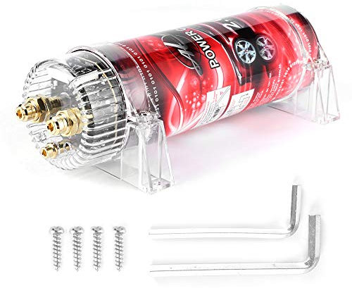 2 for Farad Kondensator-Digital Capacitor Power Capacitor Car,2 for Farad Car Power Capacitor Amplifier Voltage Regulator Red Led 10?16V Dc Modified Auto Parts