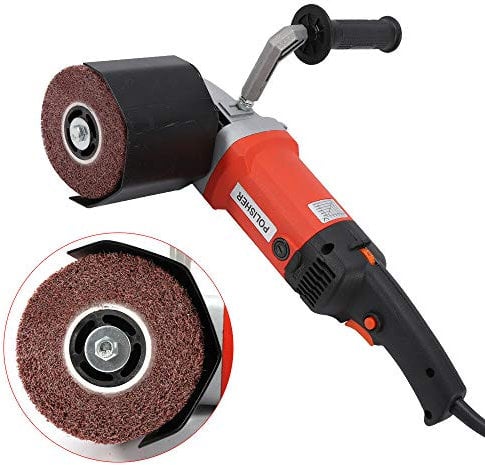Spiegel poliermaschine,Satiniermaschine Bürstenschleifer Schleifroller 1.4KW Satiniermaschine Walzenschleifer Schleifmaschine Bürstenmaschine Schleifen Polieren für Edelstahl Holz