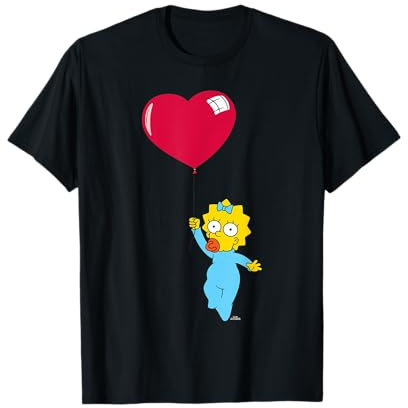Ballon en forme de cœur Maggie des Simpsons pour la Saint-Valentin T-Shirt