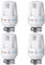 Swetup Trv Thermostatic Radiator Valve, 4 Pieces Thermostatic Valves Head Only, Radiator Thermostat Head M30 x 1.5, Standard Radiator Valves Replacement Head for Home Office, White