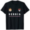Serbien Sport/Fußball-Trikot mit Flagge, Fußball Belgrad T-Shirt