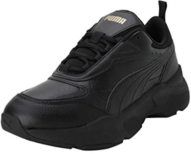 PUMA Damen Cassia SL Sneaker, Black Black Team Gold, 40.5 EU