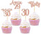 Blumomon Rose Gold Glitter 30th Birthday Cupcake Toppers Happy Birthday Again 29 Cupcake Toppers Happy 30th Cake Decorations for 30th Birthday Happy 30th Theme Party Supplies