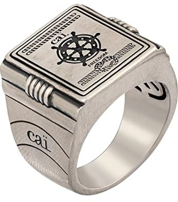 CAI Herren-Herrenring 925er Silber 66 Silber 32019015