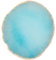 Nail Art Palette and Nail Mixing Palette, Nail Art Plate, Resin Nail Art Palette Ideal for Gel, Varnish and Polish Manicure - Blue Round