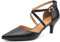 Greatonu Décolleté da Donna Scarpe A Punta Tacco Gattino Matrimonio Festa Nuziale Scarpe Eleganti da Ufficio Nero Pu EU 37