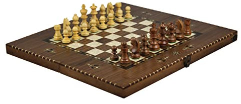 Chess & Backgammon Rural Sheesham German Staunton Pieces 50,8 cm