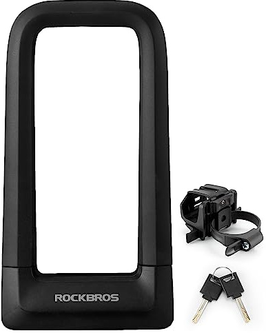 ROCKBROS Bike U Lock Anti Theft Silicone Cover Mounting Bracket Max 22.5MM