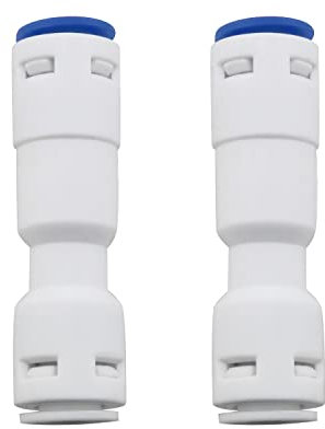 Rückschlagventil DGZZI 2 Stück 3/8 Zoll One Way Push Fit Gerade Schnellverbindung Rückschlagventile für RO Reinwasser Umkehrosmose-System, 3/8 Zoll Push to Connect One Way Rückschlagventil