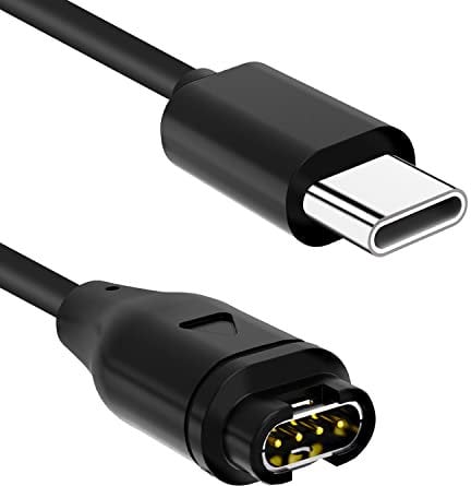 Austuo USB C Charger Compatible with Garmin Watch, Data Sync Type C Charging Cable Fenix 7 7S 7X 6 6S 6X 5 5S 5X, Forerunner 945 245 45, Vivoactive 3 4 4s, Venu 2 2s, Instinct, 3.3FT/1M