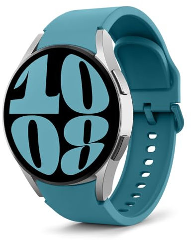 MoKo Correa Deportiva Compatible con Samsung Galaxy Watch 7 FE 6 5 4 40mm 44mm/Watch 4 6 Classic 42mm 46mm 43mm 47mm/5 Pro 45mm, 20mm Pulsera de Silicona Suave para Hombre Mujer, Azul