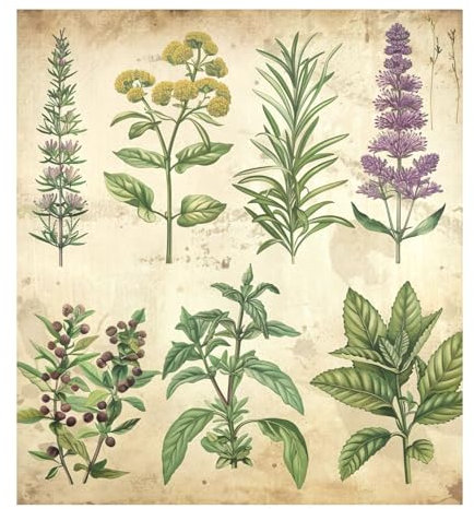 Aimant de lave-vaisselle motif plantes vintage, housse décorative pour lave-vaisselle, décoration de cuisine de ferme