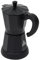 Qussse Macchina da caffè elettrica da 300 ml, caffettiera da 6 tazze, caffettiera elettrica moka con base per uso domestico, ufficio, caffè, nero