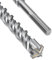 Punta per trapano SDS Max 35 x 460 mm, per calcestruzzo con 4 tagli in metallo duro e doppia vite, trapano a percussione per cemento, pietra, pietra naturale