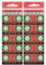 Xuanxi 20pcs/10Pcs AG4/377/LR626 Watch Battery Button Cell Button Batteries for Watches Toy, Long Lasts Power Supply