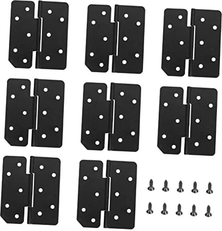 HOMSFOU 8 Stück Klapptisch Stützscharniere Aus Eisen Mit Bremsfunktion Für Möbel Tischfüße Kompakt Klappbar Und Langlebig