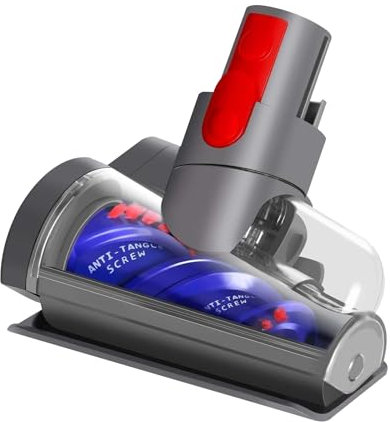 dyrui Mini Cepillo Motorizado para Dyson V7 V8 V10 V11 V15 aspiradora, Anti Enredos Mini Boquilla Turbina Escoba para escaleras Colchones de Limpieza Coches y sofás.