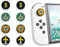 MMEGaming Tapas de Joystick compatibles con Nintendo Switch 1, Tapas para Pulgar para Nintendo Switch, Grip JoyCon, Grip Compatible Switch Lite, Accesorios Switch, Empuñaduras Pulgar (Zelda)