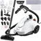 KROQO Nettoyeur vapeur multi-usages avec 23 accessoires pour enlever le papier peint, le sol, la moquette, le canapé, les meubles rembourrés, la voiture, le carrelage, le rembourrage, la salle de bain