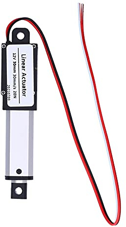 Watris Veiyi Linearantrieb 12V, 30mm Mini Hubzylinder Elektrisch, Linear Actuator Hub 30mm-30mm/s-20N für Medizin, Industrie