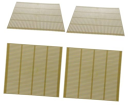 TIDTALEO 4 Piezas Alfombrillas de Sushi Utensilios para Sushi Superficie Antiadherente Limpiar para Cocinas y Principiantes