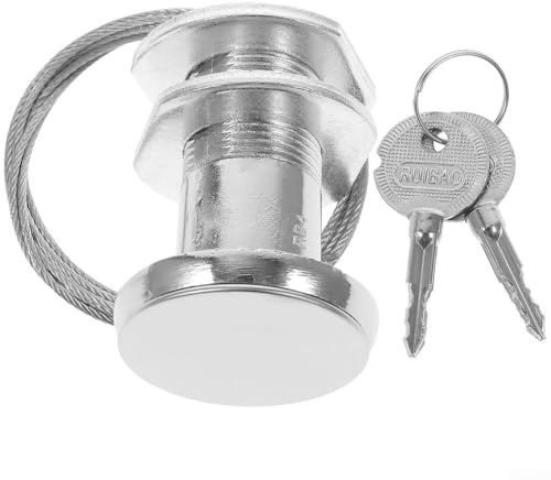 Cylindre de serrure en croix pour portes de garage de 25 mm à 45 mm d'épaisseur avec 2 clés incluses