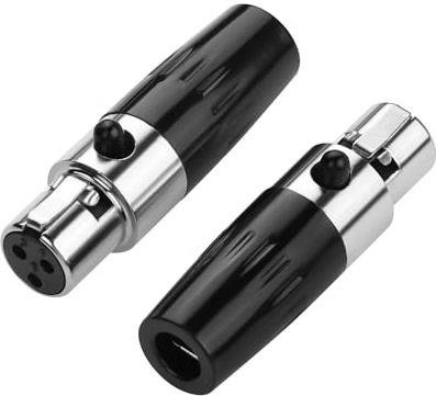 PNGKNYOCN 3-polige Mini-XLR-Buchsen, professionelle DIY-Kabelersatzanschlüsse für Mikrofone, Kameras, Mischpulte und Verstärker (2er-Pack)