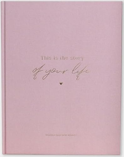 Odernichtoderdoch Tagebuch „Deine Kindheit | Tagebuch | Story of your life - Geburt bis zur Volljährigkeit | Ausfüllbuch |18 Jahre | 92 Seiten | Platz für Fotos & Geschichten | Hardcover | altrosa