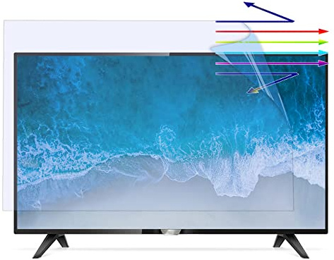VNVFJKLO TV screen protector, from AntiBlue Light for 43 Inch,Frosted AntiGlare Proof Filter Film Your Eyes for LCD,LED,4K OLED & QLED HDTV Displays