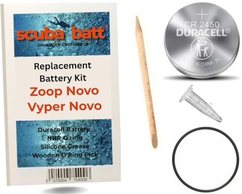 Battery Kit for Suunto Zoop NOVO Vyper NOVO Replacement Service Kit | Replacement Battery, O'Ring Kit