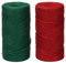 tenn well Ficelle en jute naturelle colorée de 2 mm pour emballage cadeau, jardinage, fleuristerie et travaux manuels (rouge et vert)