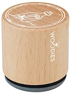 Woodies COLOP Holz-Stempel - Flaschenpost - Abdruckgröße 30 mm