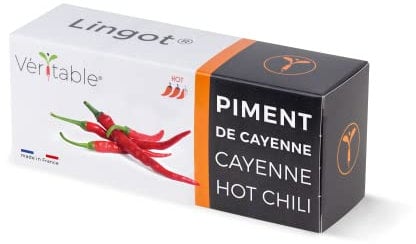 Lingot® Chile Picante de cayena BIO - Compatible con Huerto di Interior Véritable® y Exky® - Recarga lista para usar - Sustrato con semillas integradas