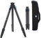 SIRUI Treppiede professionale in fibra di carbonio resistente, 69 pollici impermeabile fotocamera treppiede con colonna centrale triangolare, tubo grande per DSLR, videocamera, carico 15kg (ST-224)