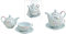 Teekannen-Set This is My Tea, Punkten Dekor, aus Porzellan Weiß 3er Set, (B/H/T) 15x16x15cm 400ml, 250ml
