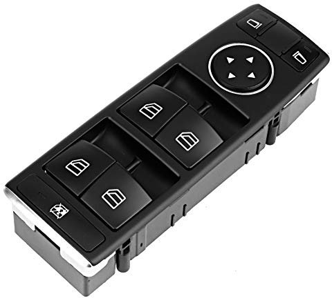 Hlyjoon Fensterheber Schalter A2049055302 Auto Master Fensterschalter Kfz Vorne Fahren Seite Power Fenster Schalter ABS Kunststoff Schwarz für W204 W212 X204 S204 A207 E260 E350 E400 C207 W212 X204