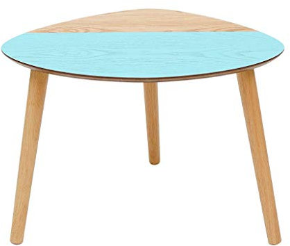 PIAOLING Nordisches Dreieck Couchtisch, Sofa Beistelltisch Wohnzimmerschrank Wohnzimmertisch Nordischer Kleiner Couchtisch (Color : Blue)
