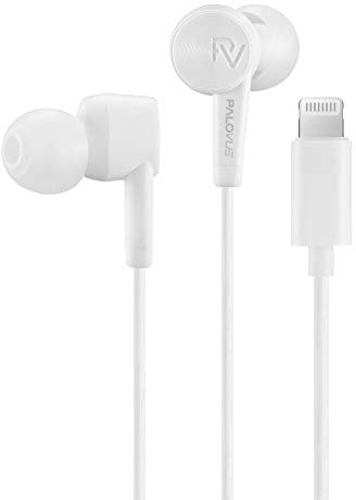 PALOVUE Lightning Kopfhörer Ohrhörer Ohrstöpsel Kompatibel iPhone 13 12 11 Pro Max iPhone X XS Max XR iPhone 8 Plus iPhone 7 Plus MFi Zertifiziert mit Mikrofon Controller