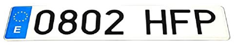 Spanien Custom Personalisiertes Aluminium Nummernschild Europäische EU Format Spanisch Kennzeichen, Schild mit Ihrem Text