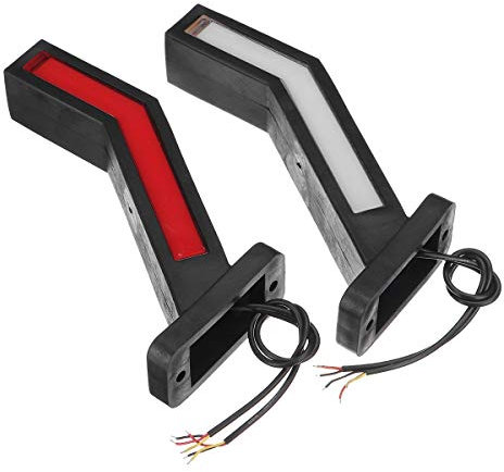 HEHEMM 1 Paar LED Umriss LKW Seitenmarkierung Anhänger Lichter LKW Anhänger Rücklicht Rückfahrlicht Blinker 12-24V