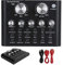 Bluetooth Sound Mixer Board, Live Soundkarte Bluetooth Typ Audio Mixer, Voice Changer Soundkarte mit Soundeffekten für Musikaufnahmen Karaoke