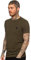 EZTS581 Enzo Mens Slim Fit T Shirt Muscle Fit Stretch Tee Gym Crew Neck Short Sleeve Top Khaki Green XL
