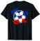 Splash Fußball Fußball Russland Fußball Fans Trikot Russische Flagge T-Shirt